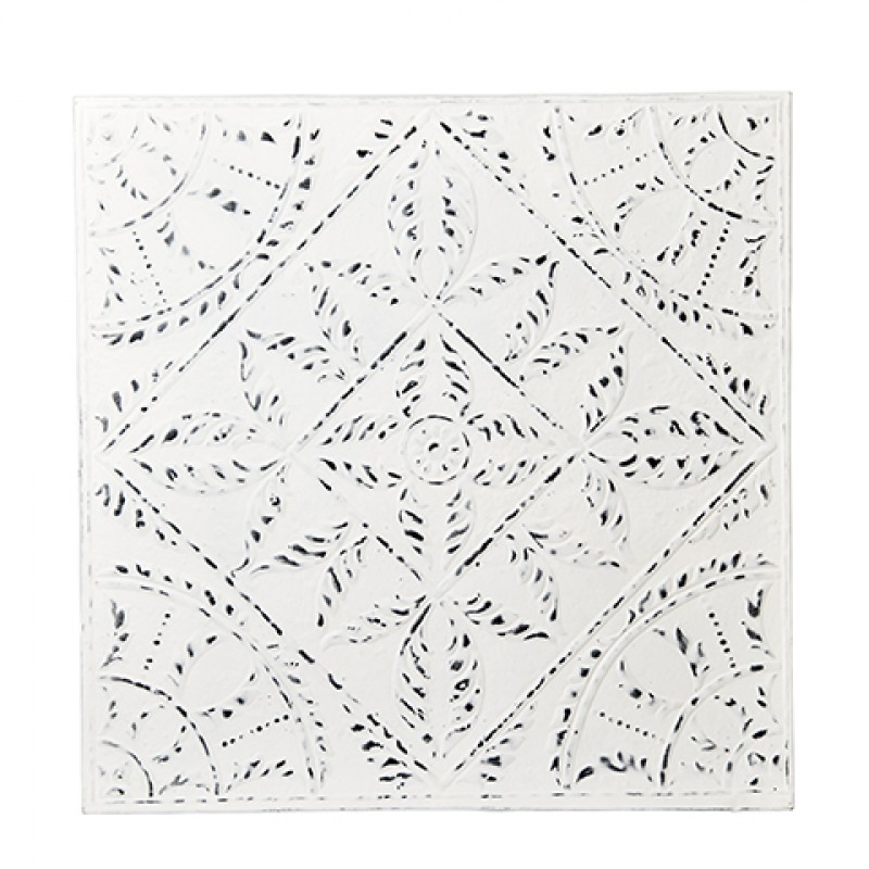 IRON PLATE TILE WHITE LINE - WALL PANEL, FRAMES